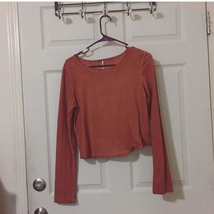 BKE burnt orange long sleeve